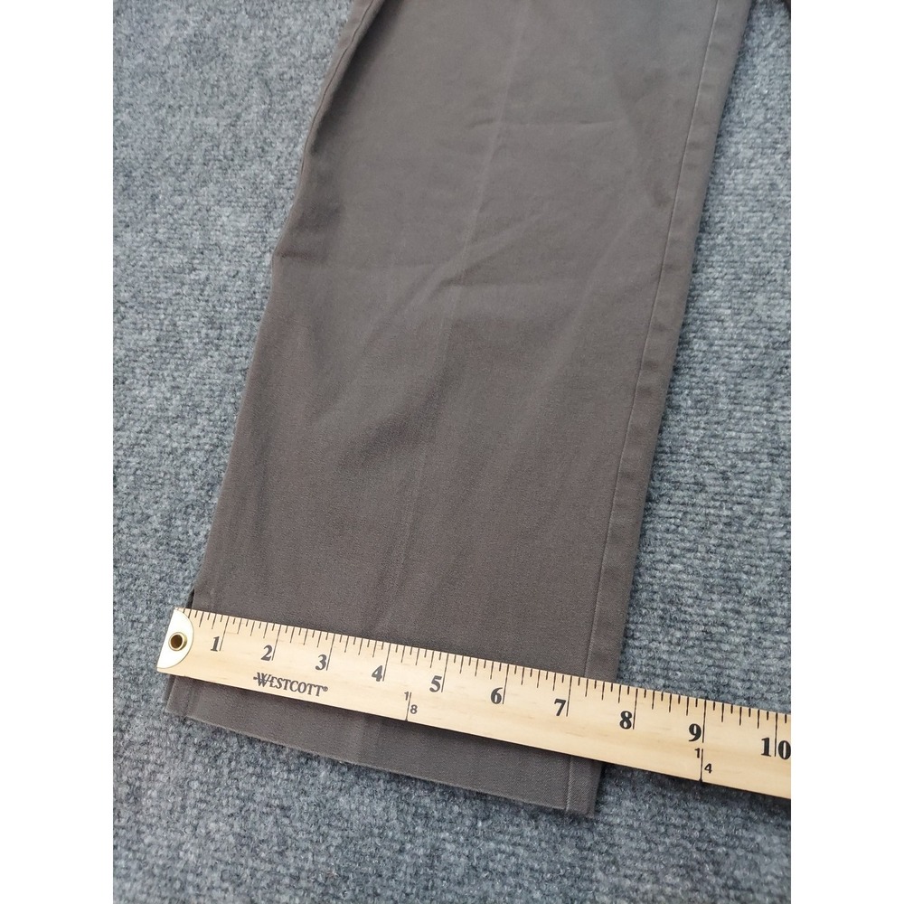 Eileen Fisher Cropped Elastic-Waist Relaxed Pants in Olive Gray - Picture 7 of 12